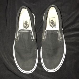 Vans Black Slip-Ons